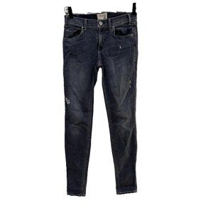 Women’s McGuire Jeans Womens 25 X‎ 28 Skinny Faded Black  Denim Ankle Distressed